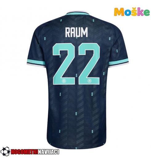 Moške Nogometnih dresov Nemčija David Raum #22 Gostujoči SP 2026 Kratki rokavi Moške Nogometnih dresov Nemčija David Raum #22 Gostujoči SP 2026 Kratki rokavi